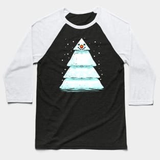 Christmas Tree Shaped Snowman For Christmas Baseball T-Shirt